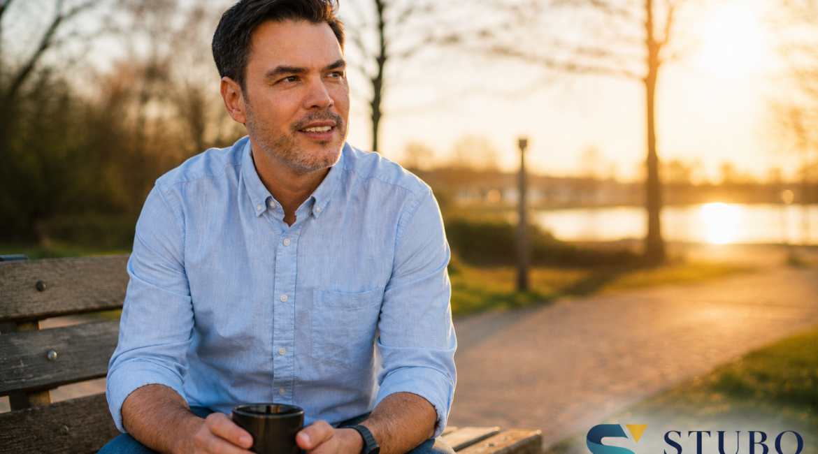 Bild Phil Studebaker mit Kaffee
